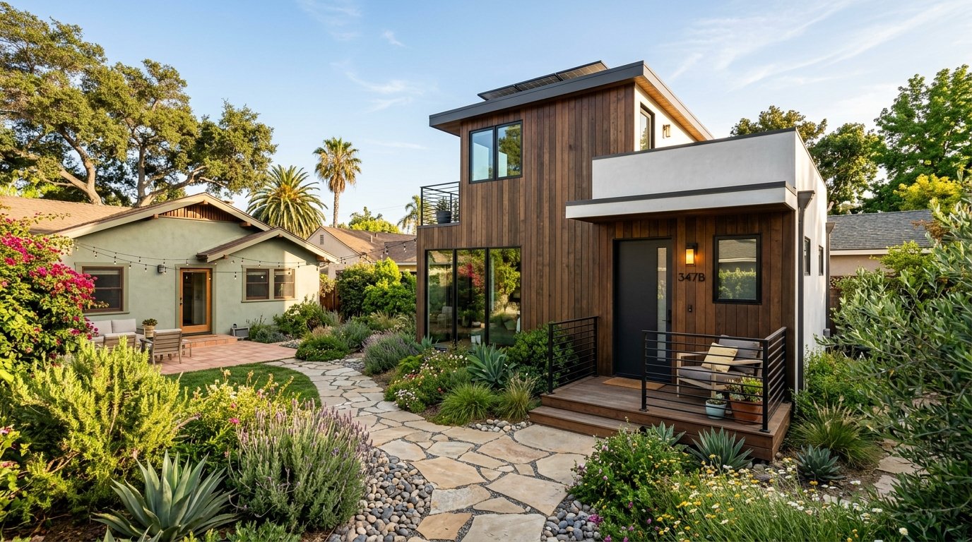 Accessory dwelling unit behind San Diego home — military rental income strategy